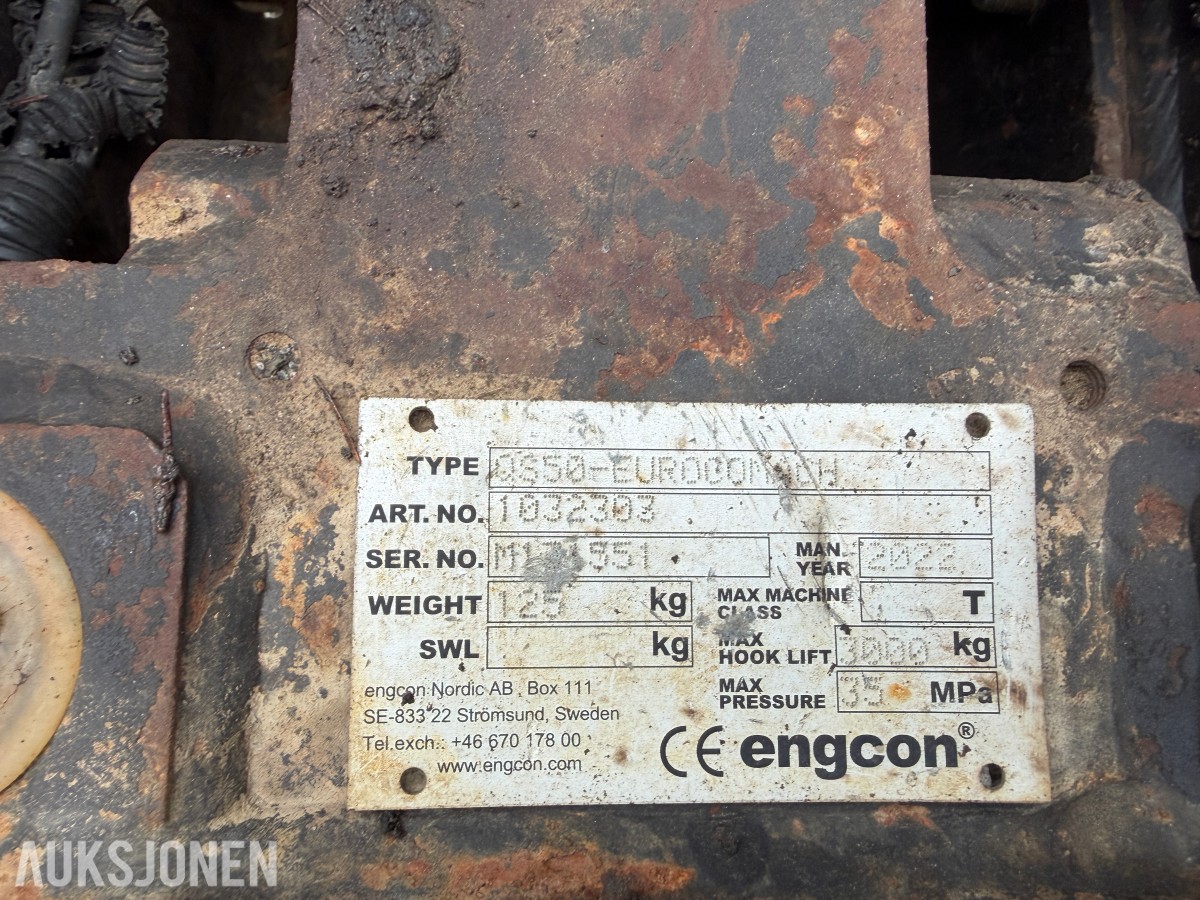 2022 Eurocomach 85SB m/Encon rotor, hurtigfeste, pusseskuffe og gummibelter