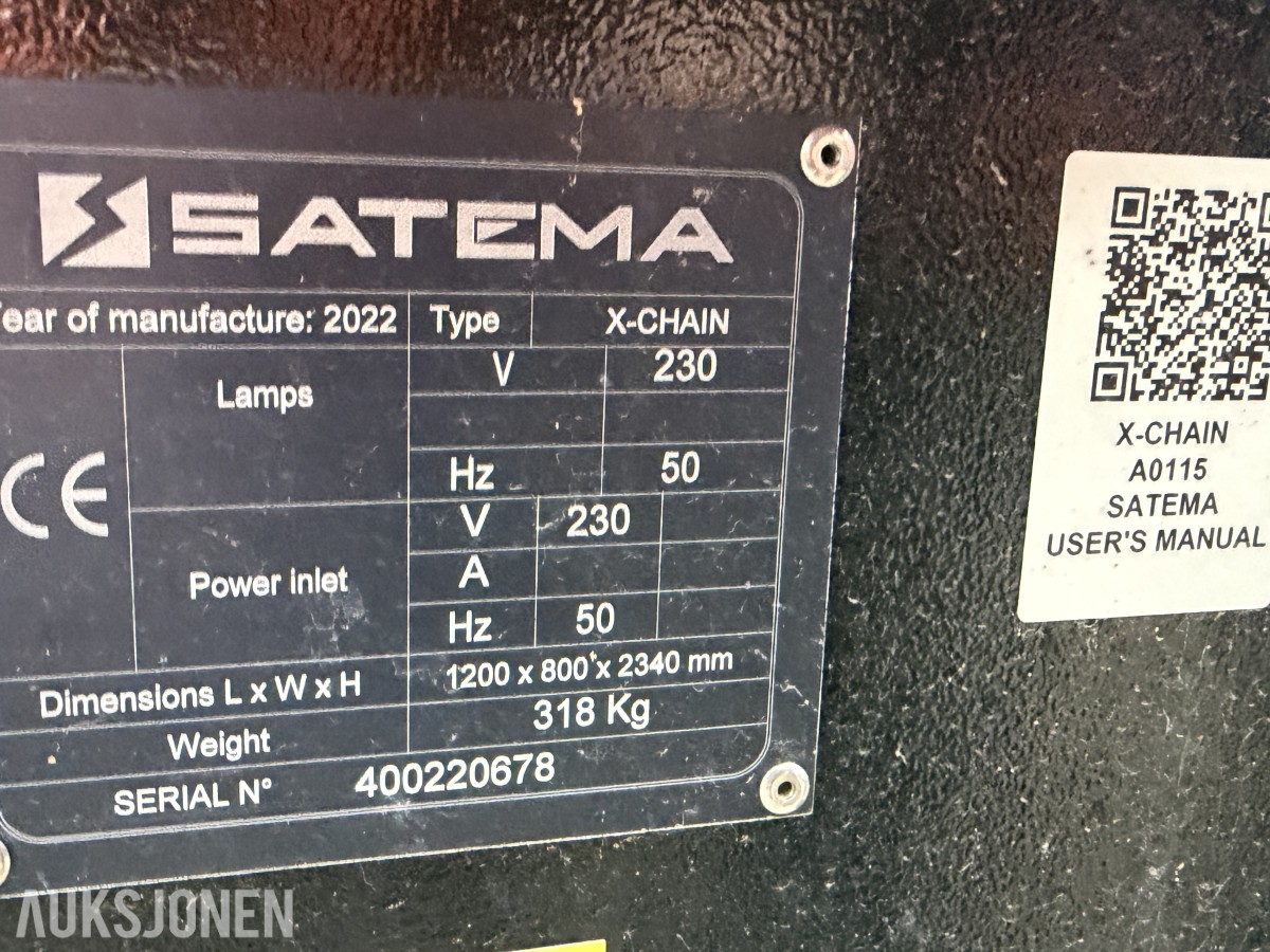 2022 Satema X-Chain 4x230W LED lysmast 7 m