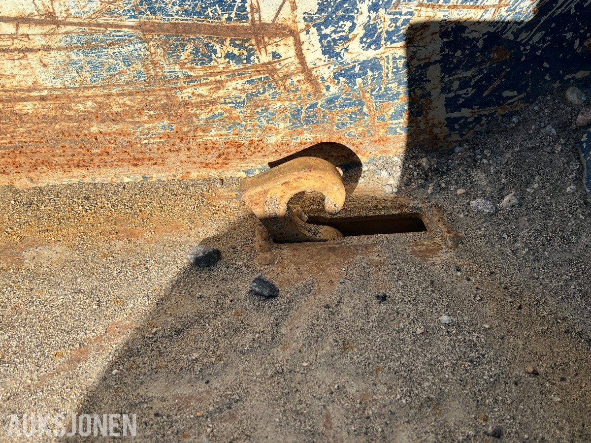 2022 6m Krokkasse dumperkasse m/hydraulisk strølem