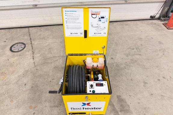 2022 Flexi Heater MINI elektrisk teletiner 8 kW med 50 m varmeslange