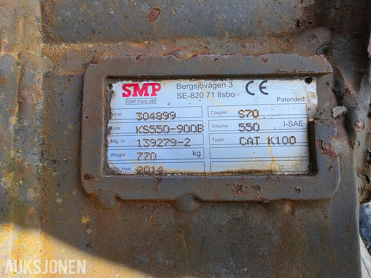 SMP graveskuffe KS550-900B S-70 feste