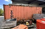 20 fots lagercontainer med innredning, belysning og gangdør