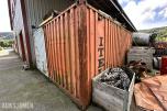 20 fots lagercontainer med innredning, belysning og gangdør