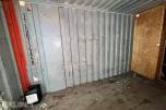20 fots lagercontainer med innredning, belysning og gangdør