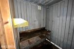 20 fots lagercontainer med innredning, belysning og gangdør
