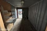 20 fots lagercontainer med innredning, belysning og gangdør