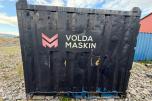 8 fots lager-/verktøycontainer med innredning