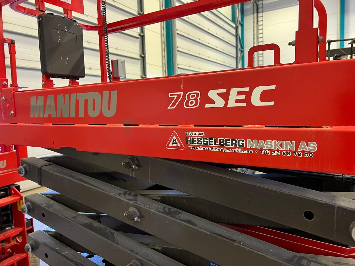 2022 Manitou 78 SEC S3 elektrisk sakselift 7,8 m