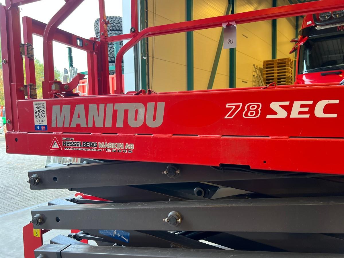 2023 Manitou 78 SEC S3 elektrisk sakselift 7,8 m
