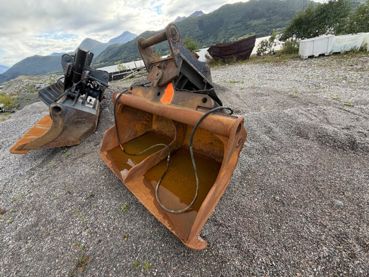 EMA hydraulisk planeringsskuffe 1550 liter , 2000 mm , S80 feste