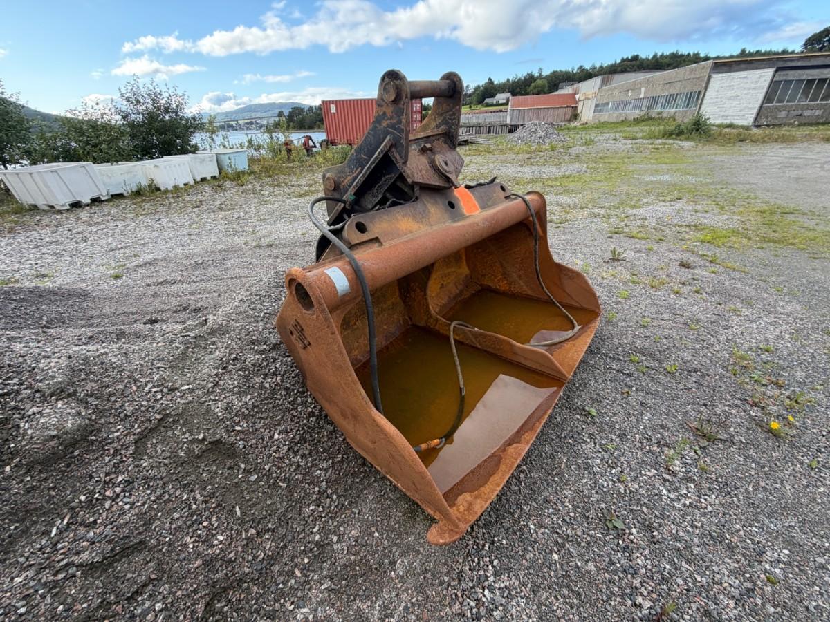 EMA hydraulisk planeringsskuffe 1550 liter , 2000 mm , S80 feste