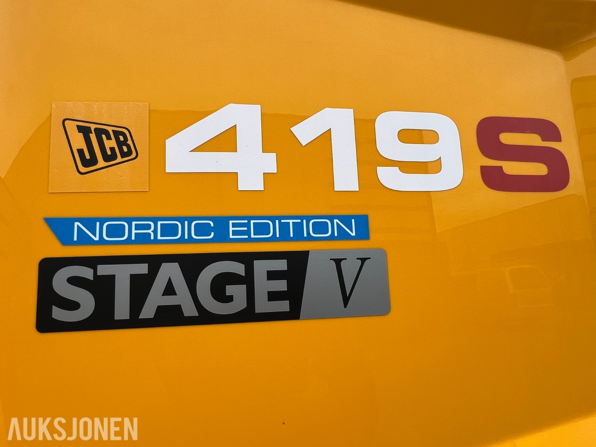 2023 419S Steg S5 Hjullaster - BM-hk, hydr gaffler