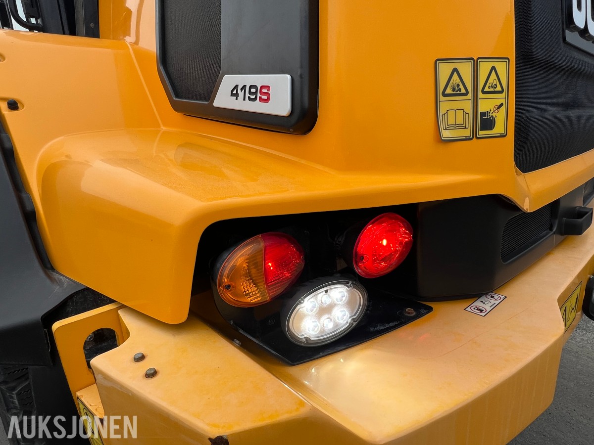 2023 419S Steg S5 Hjullaster - BM-hk, hydr gaffler
