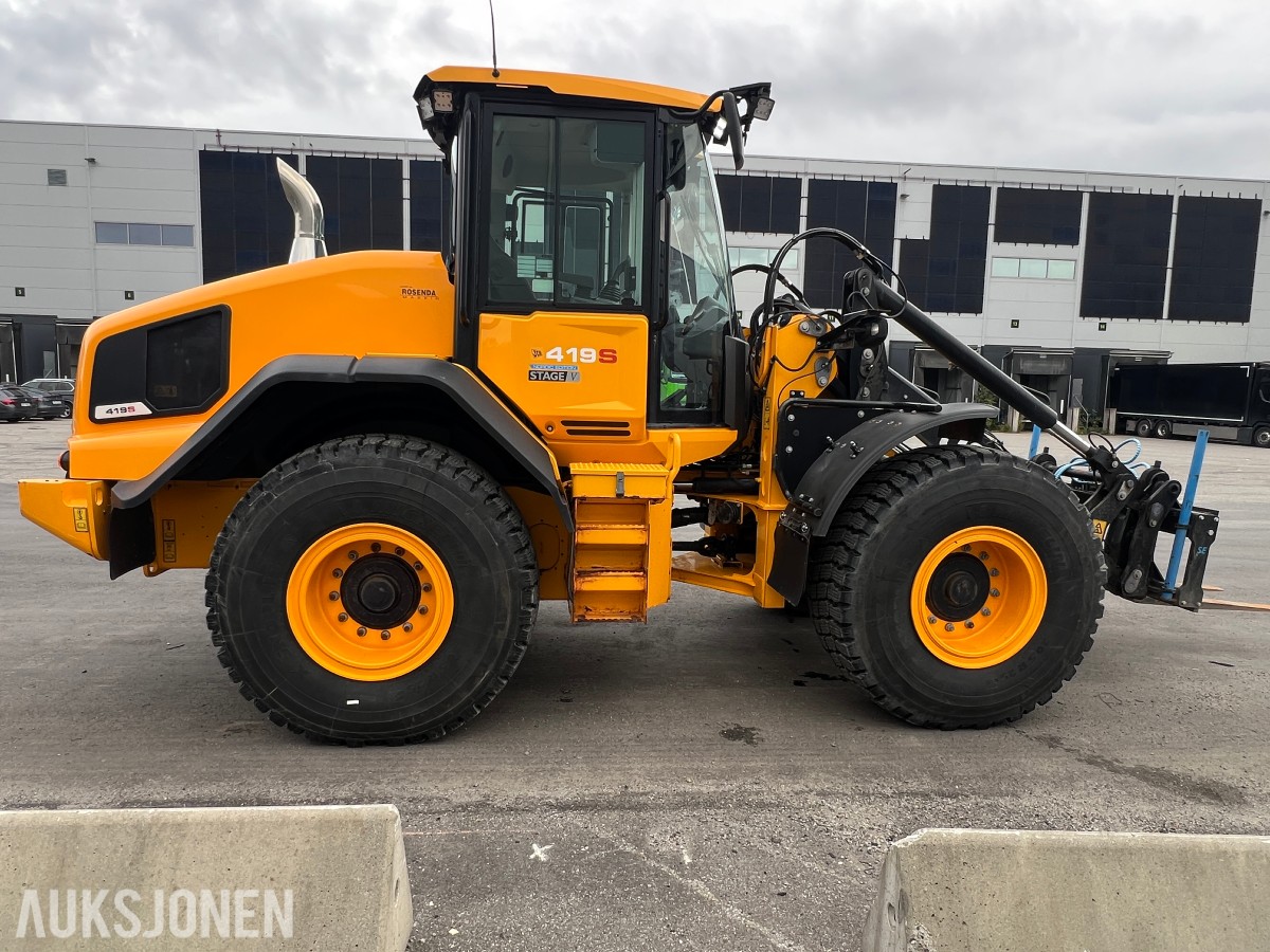 2023 419S Steg S5 Hjullaster - BM-hk, hydr gaffler