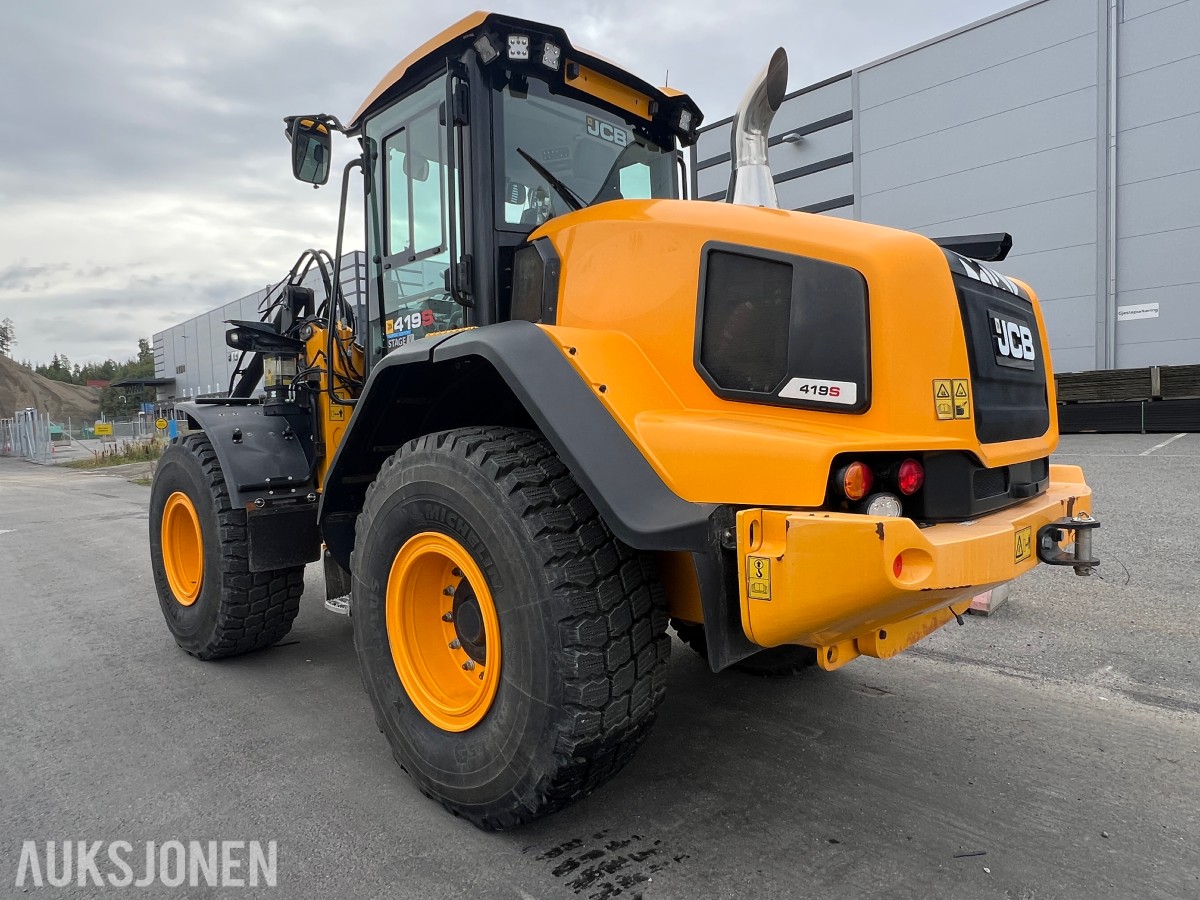 2023 419S Steg S5 Hjullaster - BM-hk, hydr gaffler