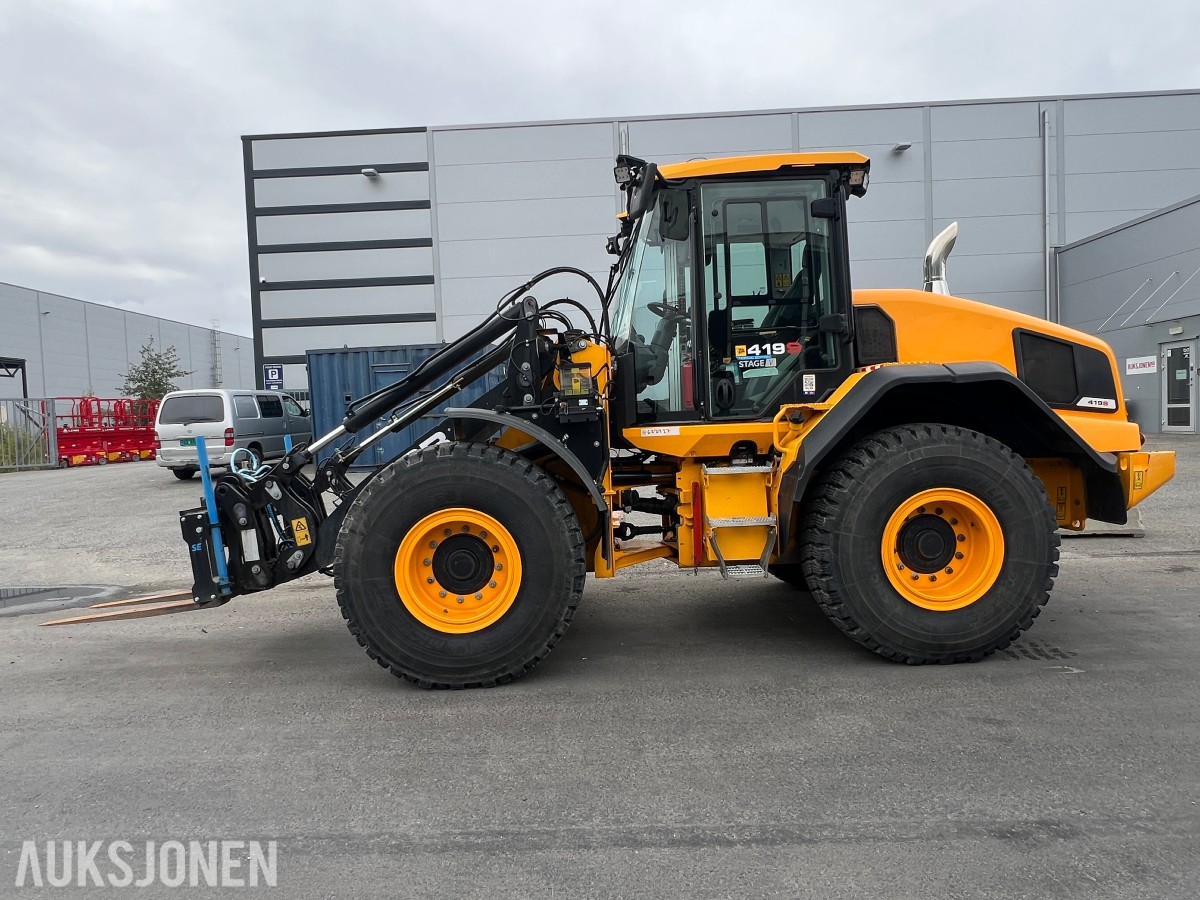 2023 419S Steg S5 Hjullaster - BM-hk, hydr gaffler