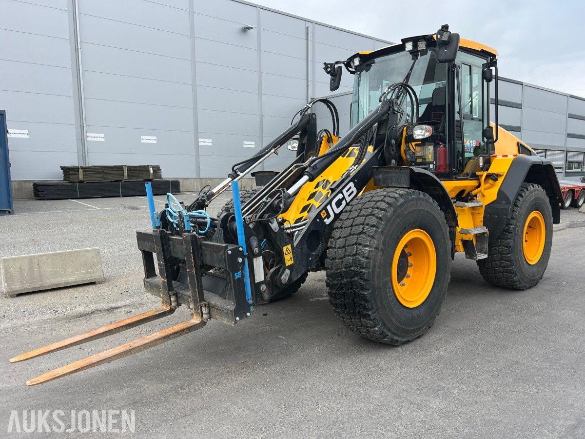 2023 419S Steg S5 Hjullaster - BM-hk, hydr gaffler