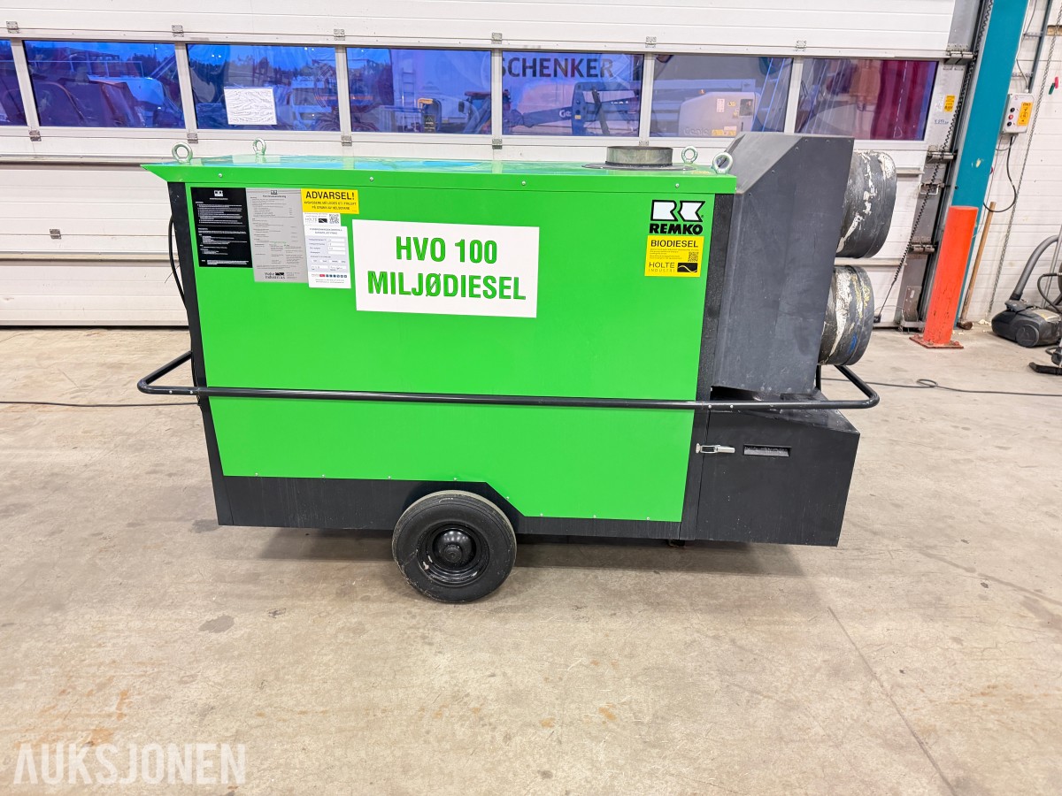 2023 REMKO CLK 120 Diesel/HVO-100 Bio byggvarmer m/utstyr
