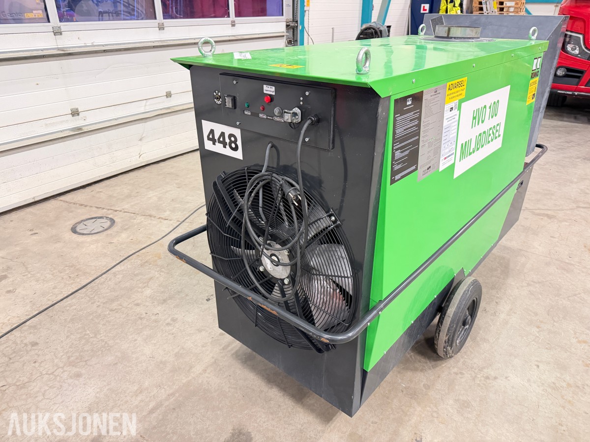 2023 REMKO CLK 120 Diesel/HVO-100 Bio byggvarmer m/utstyr