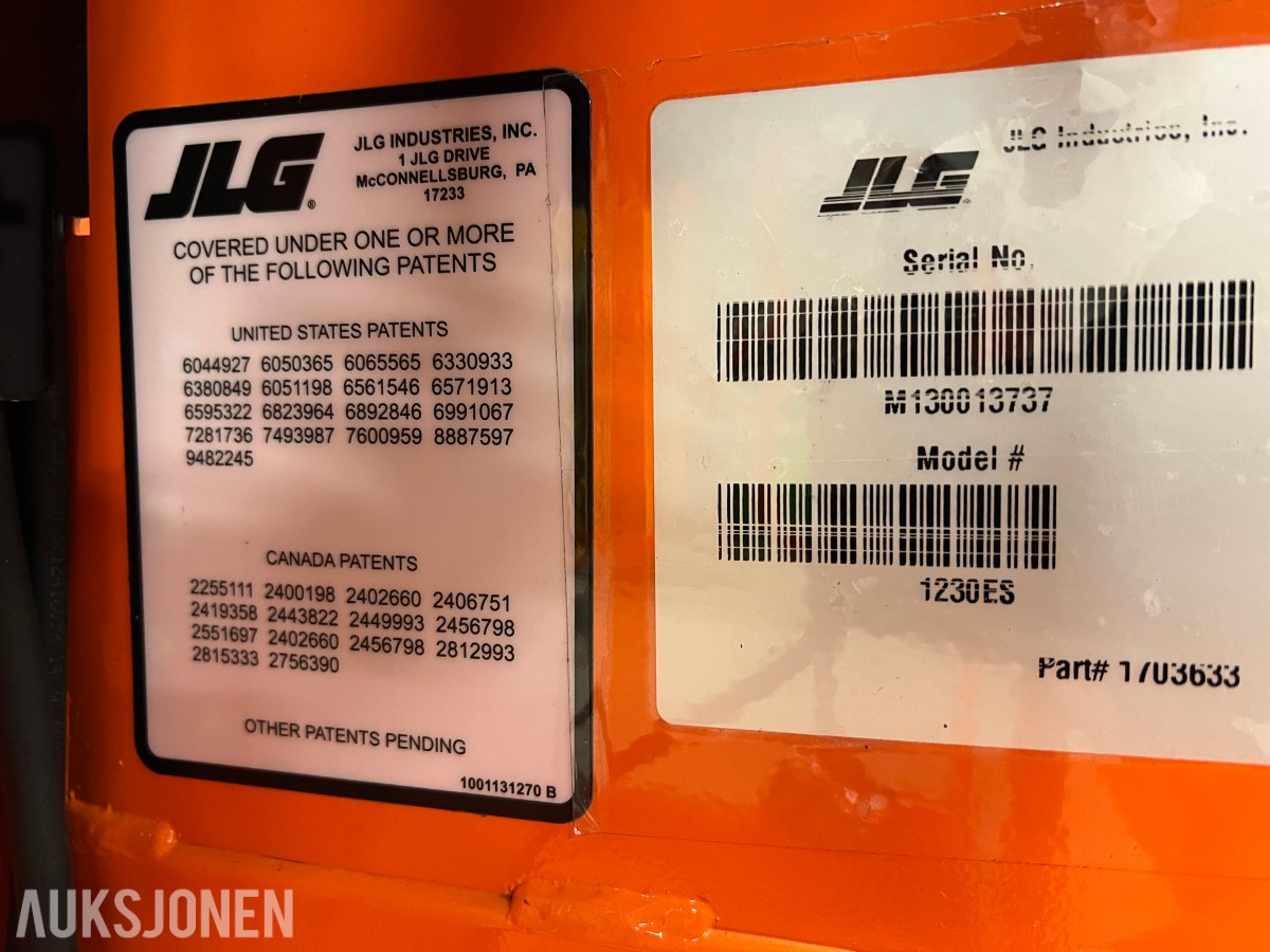 2024 JLG 1230 ES 5.7m arb høyde