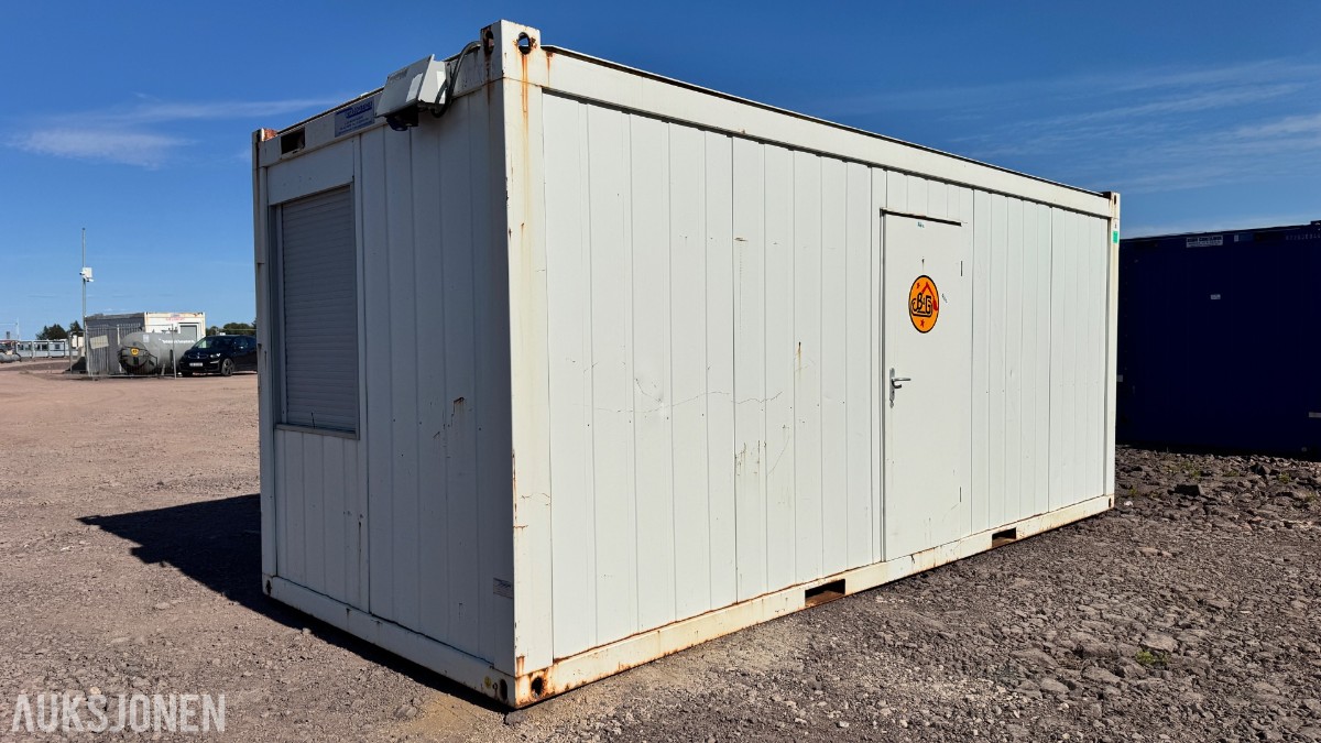 Containex 20-fots mannskapsbrakke / kontorbrakke med inventar