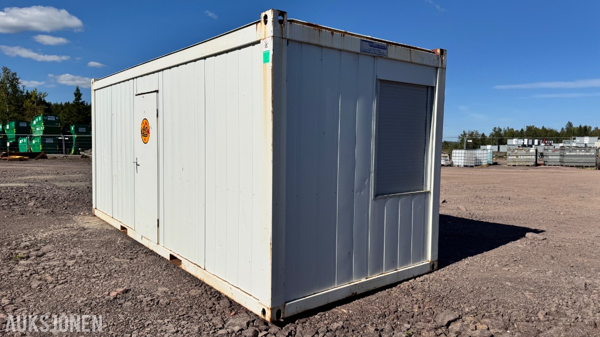 Containex 20-fots mannskapsbrakke / kontorbrakke med inventar