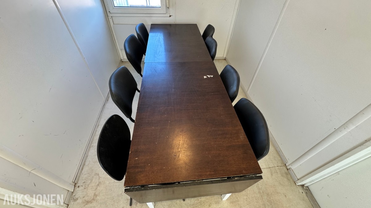 Containex 20-fots mannskapsbrakke / kontorbrakke med inventar