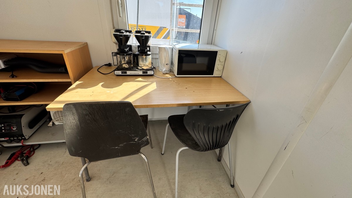 Containex 20-fots mannskapsbrakke / kontorbrakke med inventar