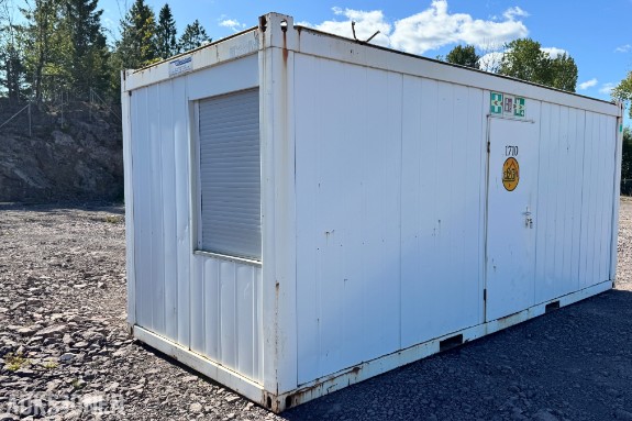 Containex 20-fots mannskapsbrakke / kontorbrakke med inventar
