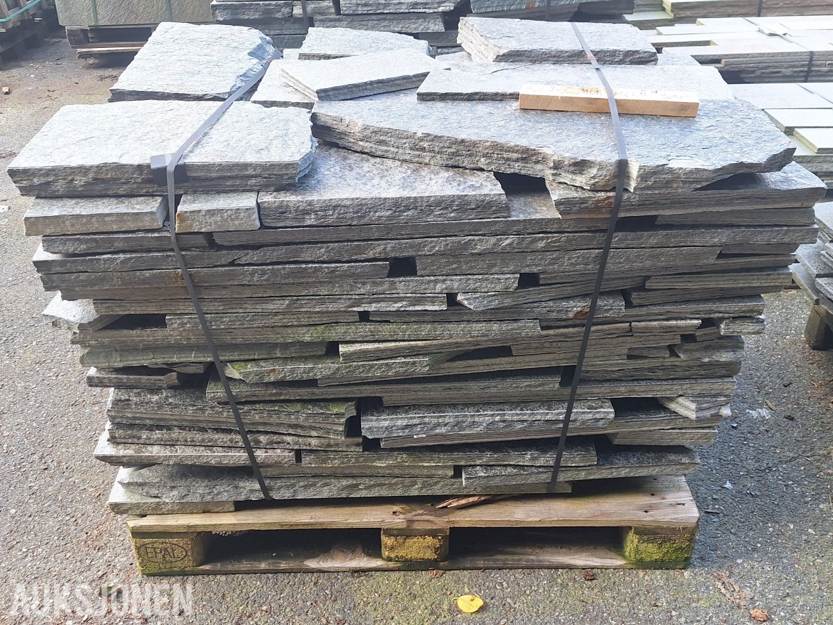 Snåsa murskifer – ca. 6 m² / 2 paller – naturstein til mur