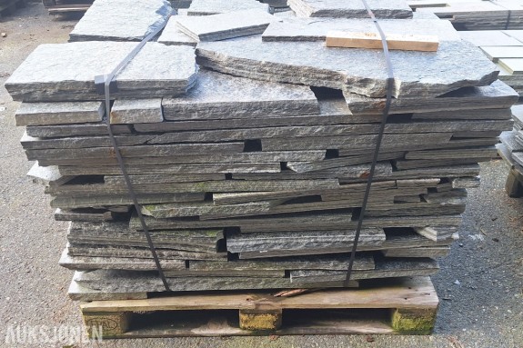 Snåsa murskifer – ca. 6 m² / 2 paller – naturstein til mur