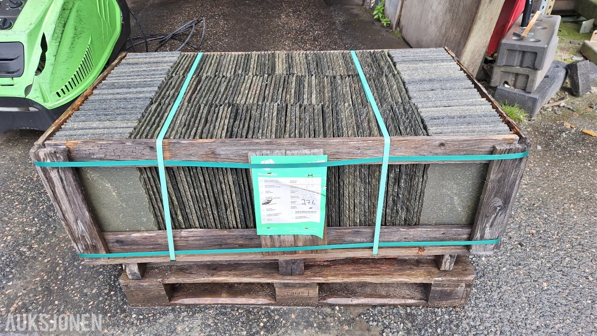 Alta klippet skiferflis – 25,5 m² / 276 stk. – 8–15 mm