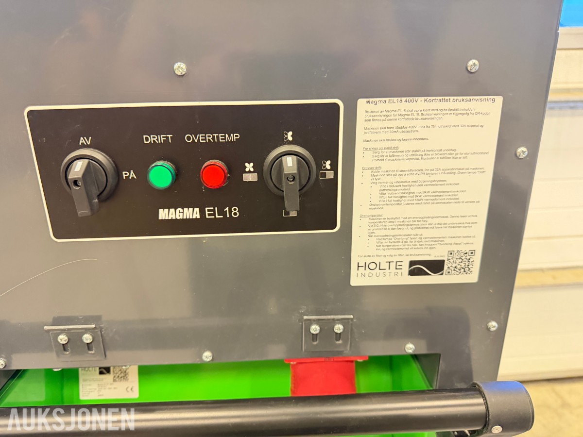 2024 MAGMA EL18 18kW/400V Byggtørker