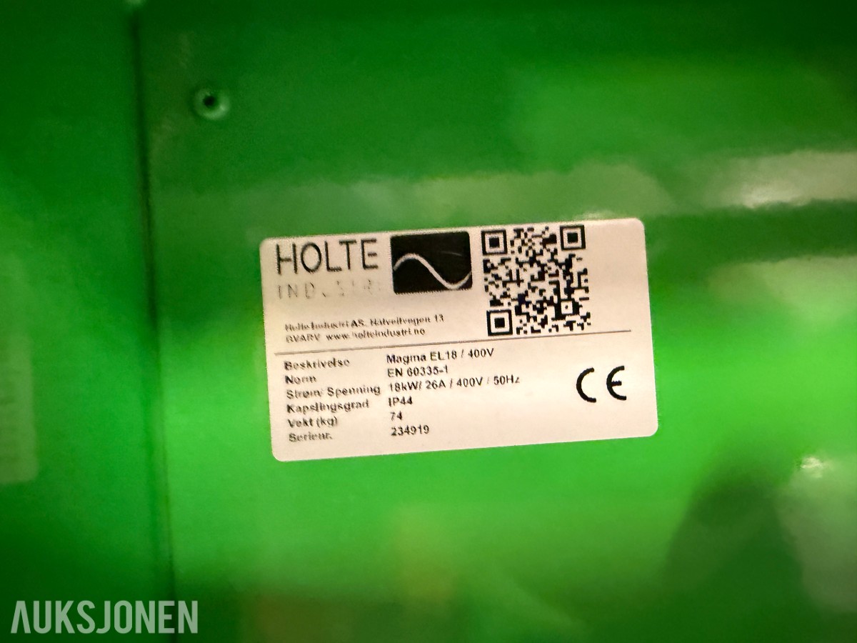 2024 MAGMA EL18 18kW/400V Byggtørker