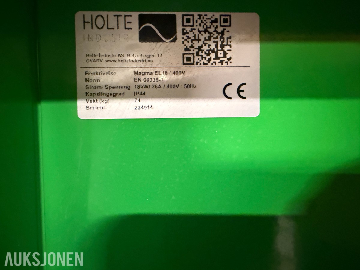 2024 MAGMA EL18 18kW/400V Byggtørker