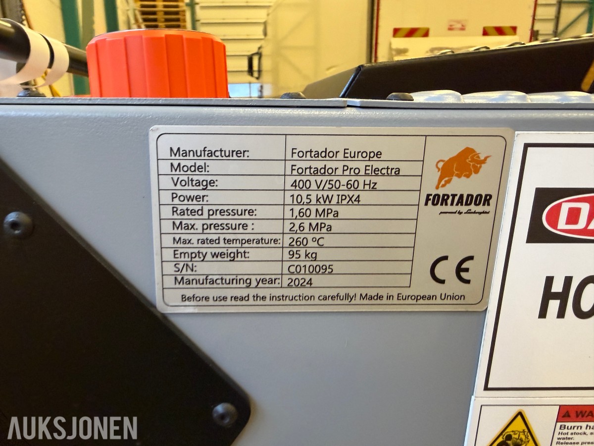 2024 Fortador Pro Elektra dampstrålevasker 400v