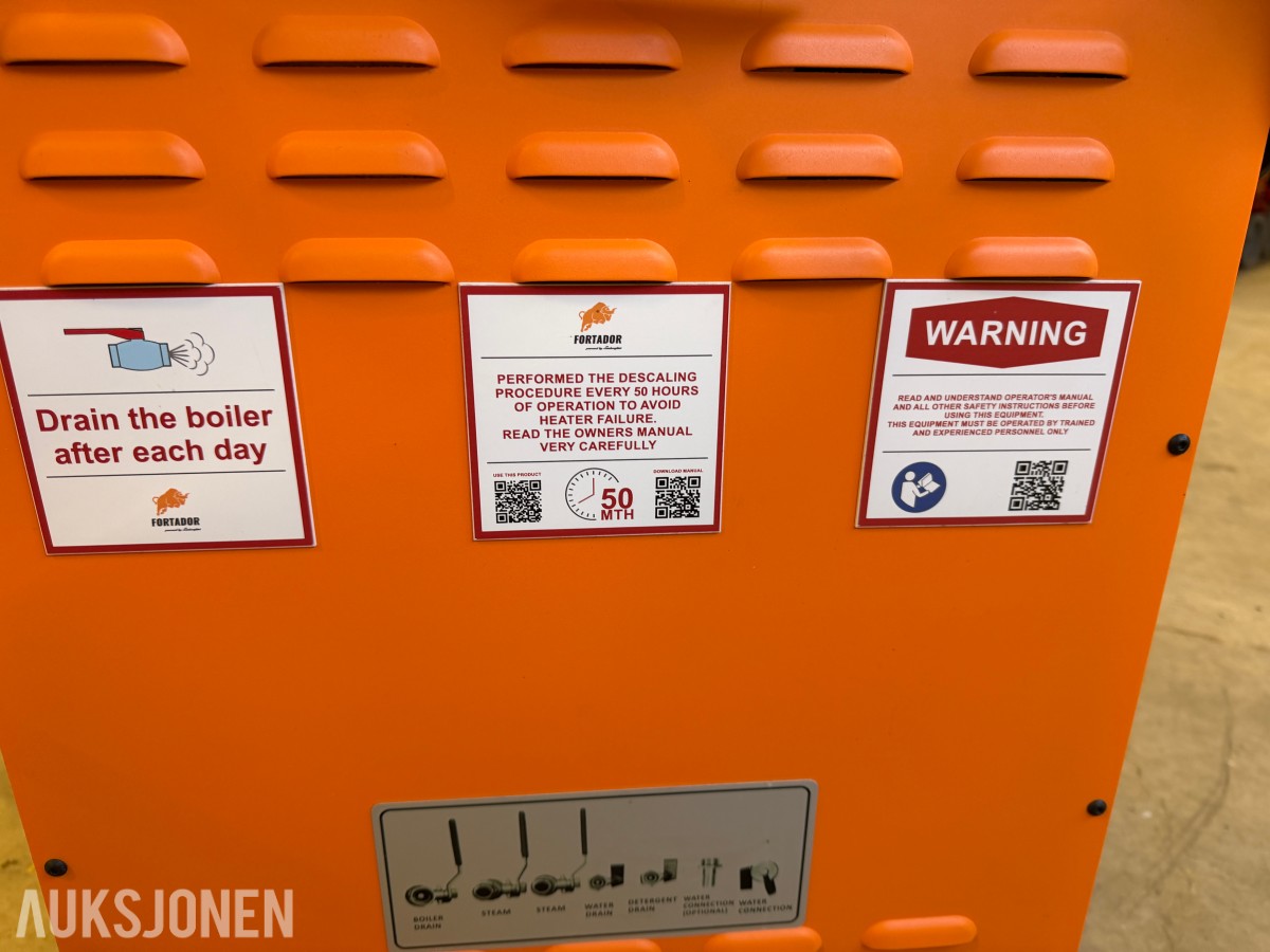 2024 Fortador Pro Elektra dampstrålevasker 400v