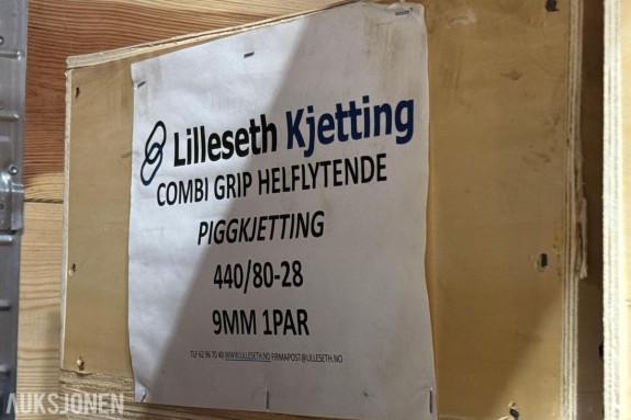 Lilleseth Combi Grip Helflytende piggkjetting - 1 par - 440/80-28 - Ubrukte kjettinger