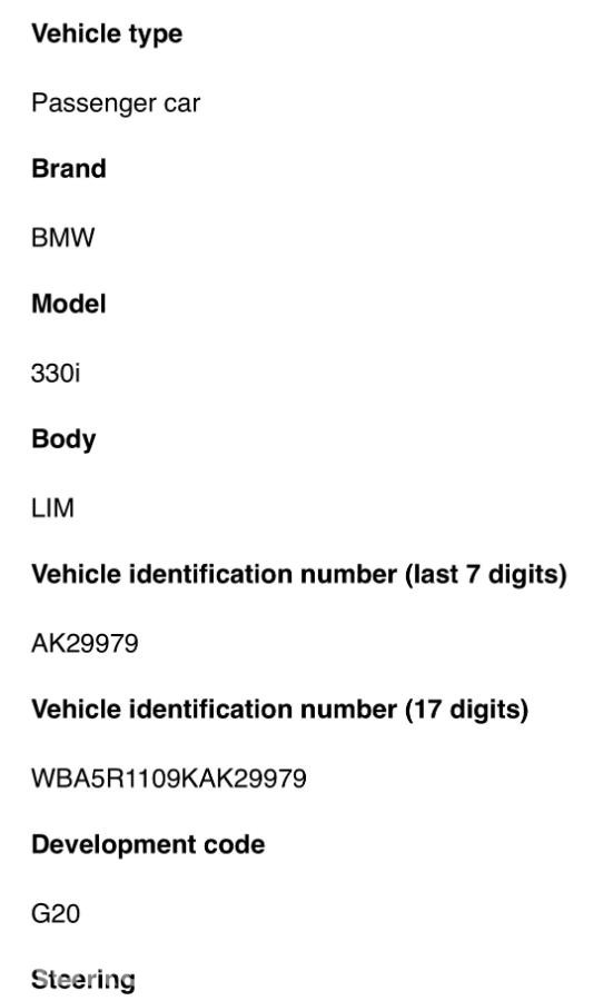 2019 BMW 3-serie, 330i, 76800km, Automat, S+V dekk