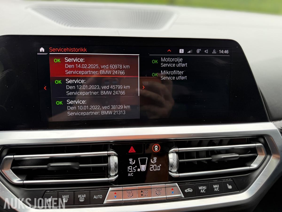 2019 BMW 3-serie, 330i, 76800km, Automat, S+V dekk
