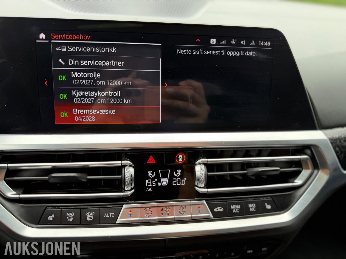 2019 BMW 3-serie, 330i, 76800km, Automat, S+V dekk
