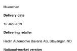 2019 BMW 3-serie, 330i, 76800km, Automat, S+V dekk