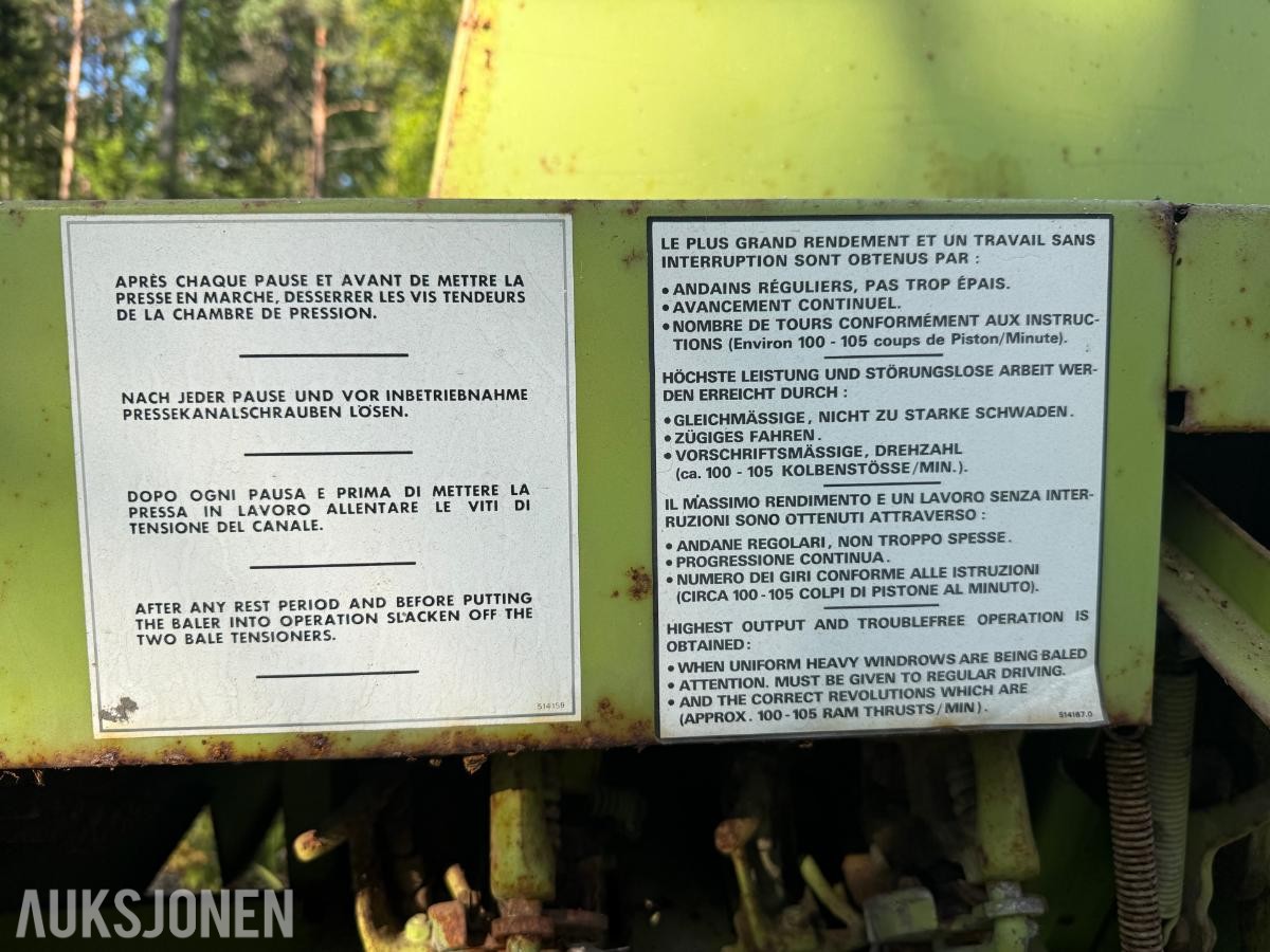 Claas markant 40 firkantballepresse