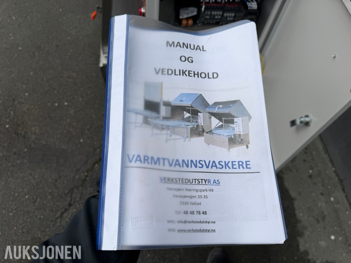 2024 KSP WM1000 industriell varmtvannsvasker / delevasker med toppåpning