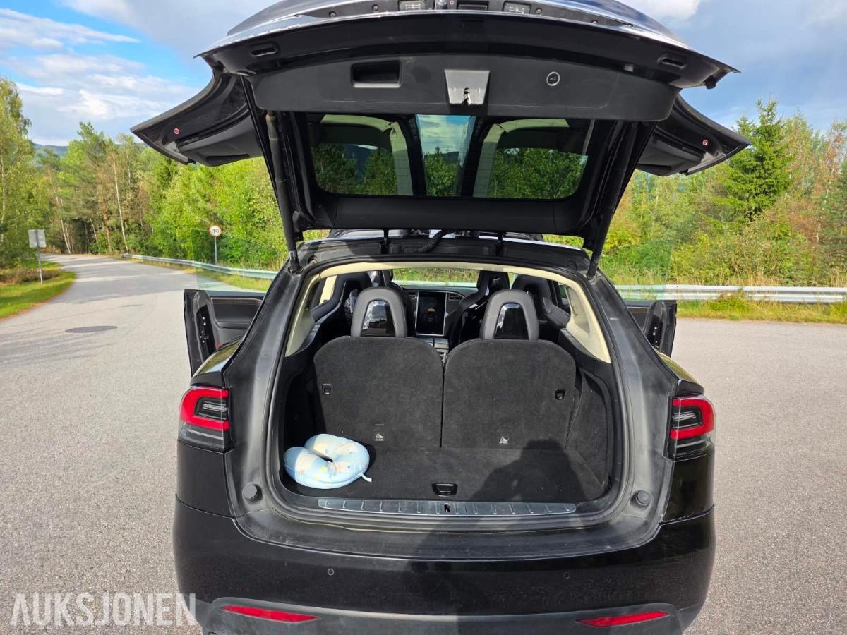 2016 Tesla Model X 90D 6-seter Panorama soltak, Hengerfeste, Ryggekamera