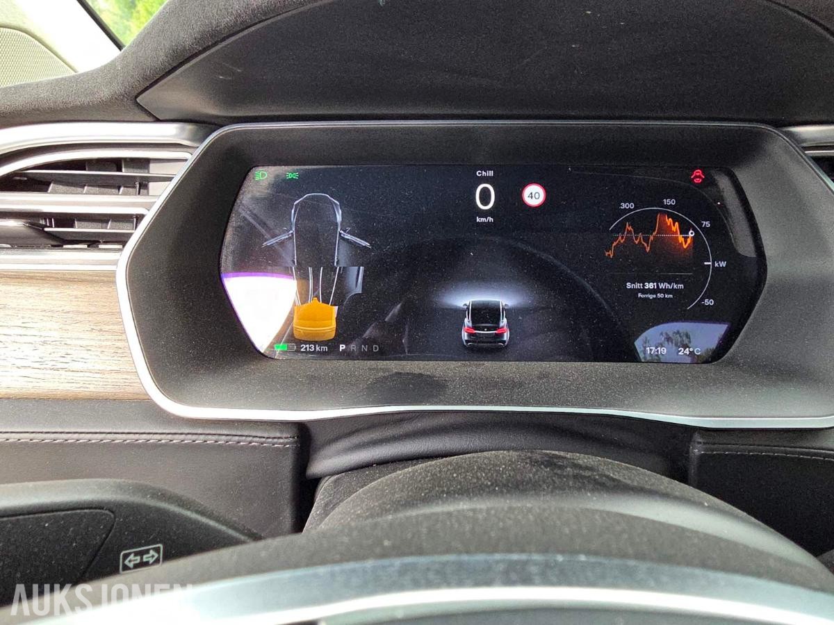 2016 Tesla Model X 90D 6-seter Panorama soltak, Hengerfeste, Ryggekamera