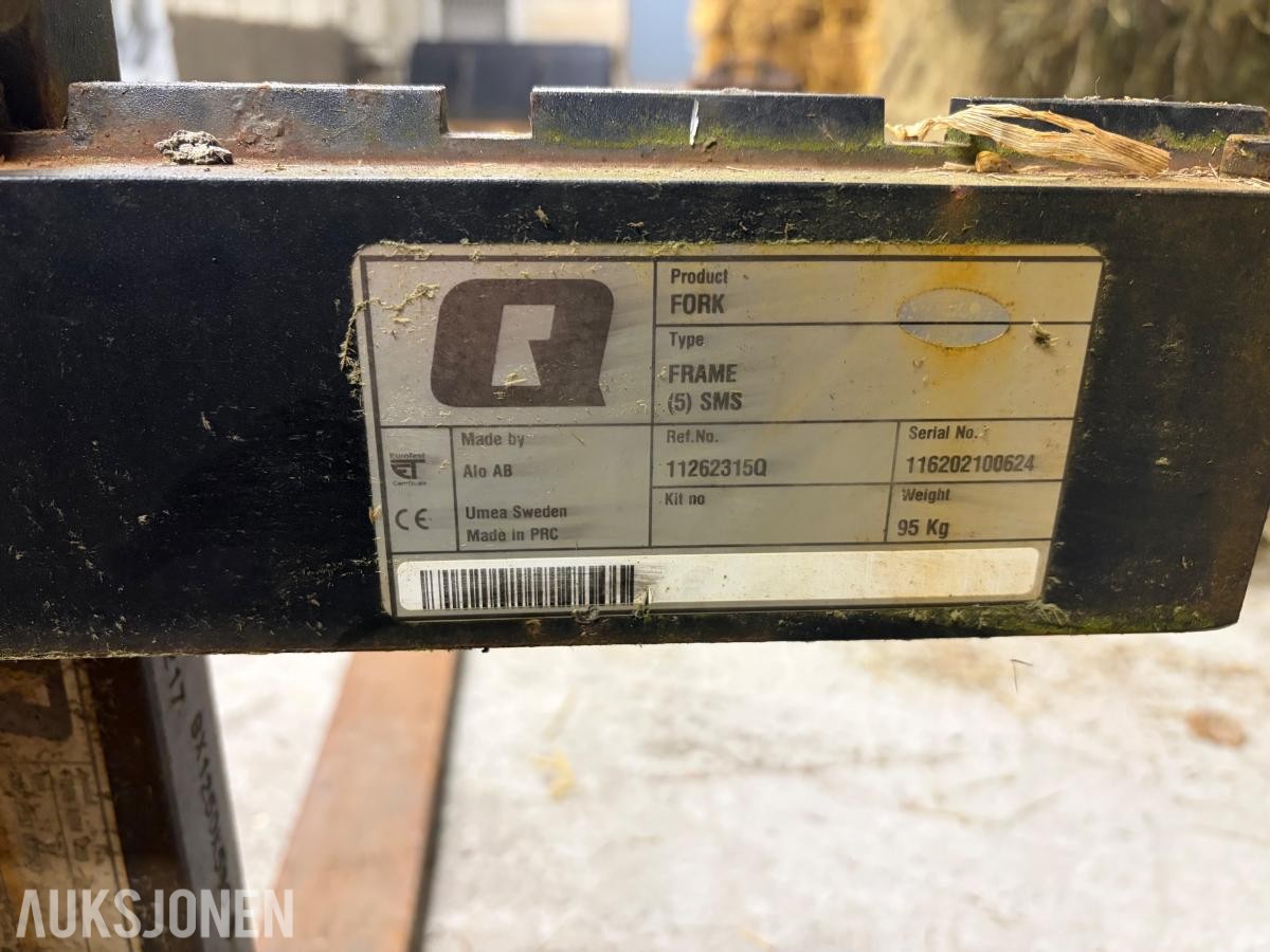 2021 Ålö pallegaffel, SMS-kobling, 2500 kg
