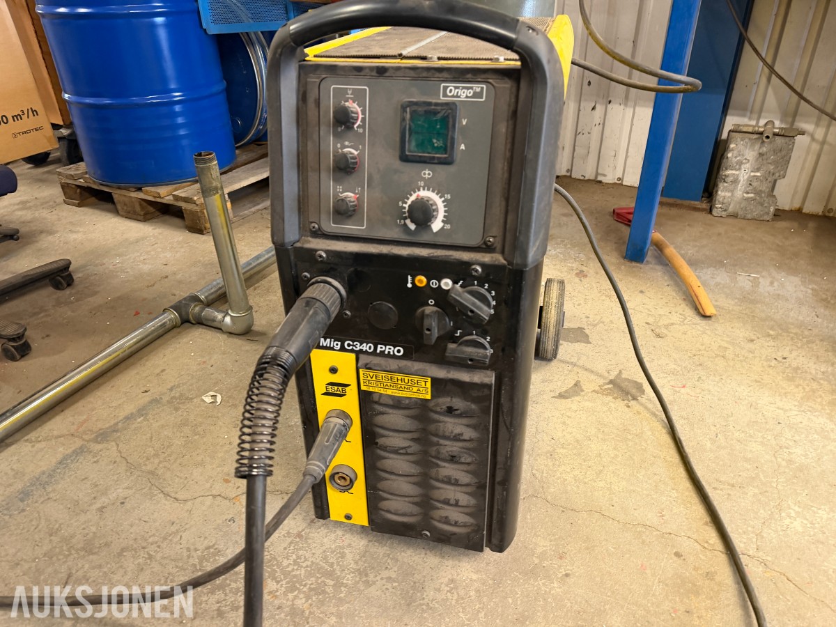 ESAB ORIGO MIG C340 PRO 4WD SVEISEAPPARAT – 340 A – MIG