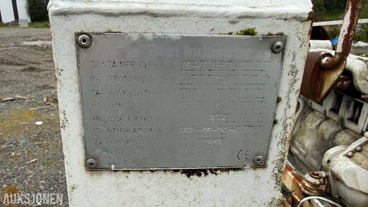Stetter betongtrommel på krokramme m/ motor - Rep objekt