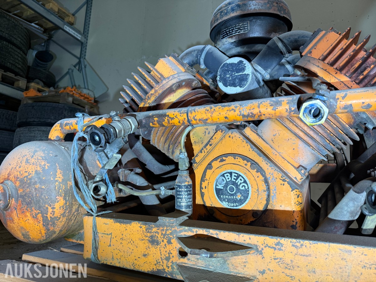 Koberg Kongsberg traktorkompressor V-kompressor